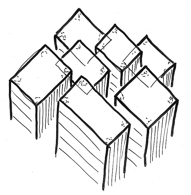 Horizontalriss – Illustration