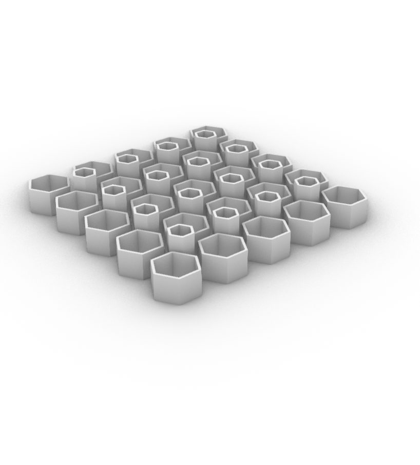 02 Parametric Model – Hexagon-structure